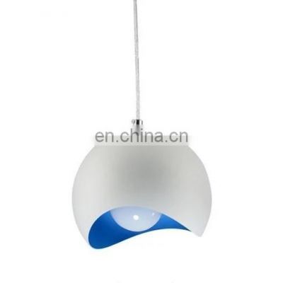 Nordic Half Round Colorful Metal Pendant Light E27 Decorative Hanging Light For Home