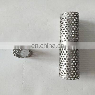 Punching filter pipe/stainless steel filter tube perforated cylindrical tubes