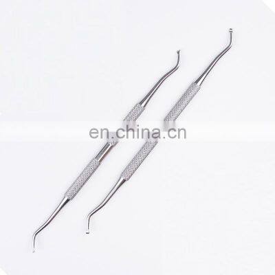 Wholesale 410 Stainless Steel Double Head Paronychia Special Nail Remover Prevention of Ingrown Nails Nail Picker Clearing Tool photo-2