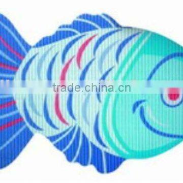 bathroom mat fish shape bath mat