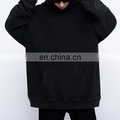 Fashion New Design casual 100% cotton plus size men's plain hoodies & sweatshirts  for 2021