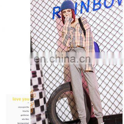 Оптовая продажа индивидуально изготовленных женских повседневных спортивных йоговых штанов, штанов для бегания, широких штанов-шалава большого размера в модном стиле photo-2