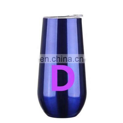 Hot Selling Colorful 6OZ Stainless Steel Wine Glass Mug Steel