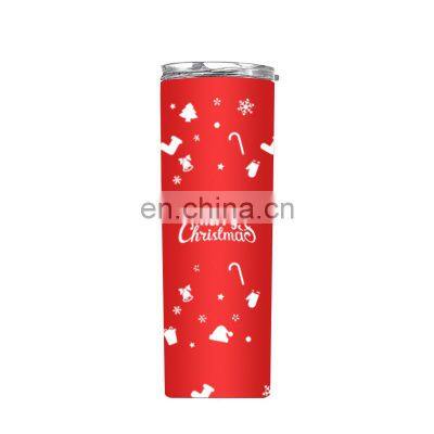 Sublimation Tumbler Gift Box Christmas Halloween Custom Logo Stainless Steel Straight Skinny Tumblers Cup Mug