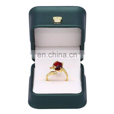 Wholesale High Quality Red Velvet Inside Pu Leather Jewelry Box Luxury Necklace Box