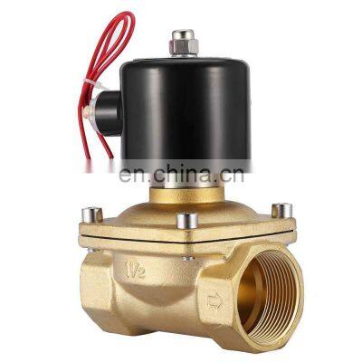 COVNA DN40 1.5 inch 2 Way 24VAC Normally Closed Brass Electric Solenoid Water Valve