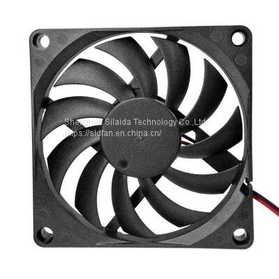 slim 8CM 8010 Fan 4-wire Integrative Small Cabinet ITX Heat Dissipation pwm cooling fan
