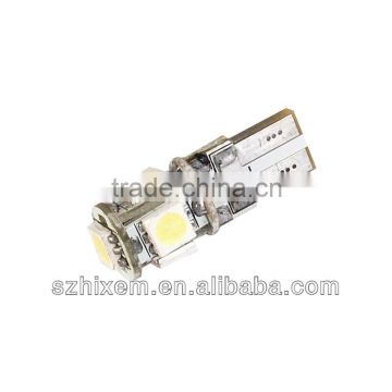 T10 194 Canbus 501 Error Free 5SMD T10 W5W LED Bulb Auotomobile LED Bulbs Canbus W5W 5SMD