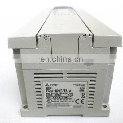 FX3U-80MT/ES-A PLC Mitsubishi Original PLC Controller CNC Machinery Parts FX3U-80MT/ES-A