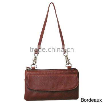 Wholesale Cow Leather Women Shoulder Bag Clutch Purse Handbag With Shoulder Strap photo-2