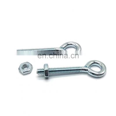 JRSGS Hot Sale Good Quality 304/316 Stainless Steel Steel Electric Galvanized Eye Screw With Nut