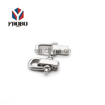 Wholesale Quality Stainless Steel Metal 6mm Shackle Clasp Black