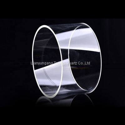 Cutting Transparent Quartz Glass Tube Large Diameter Quartz Tube photo-3