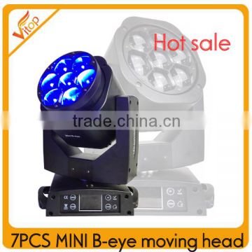 High quality small B-eye 7x15w led mini beam wash moving head