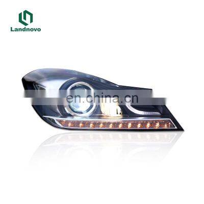 Landnovo Upgrade Car LED Headlight For 10-14 Mercedes W204 C260 C200 C300 Headlamp