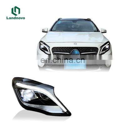 landnovo high quality front LED head lamp for Mercedes w156 GLA 2015-2016 upgrade headlight headlamp