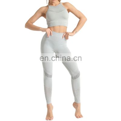 In Stock Custom Sports Ladies Gym Yoga Suit Activewear Workout Clothing Women Active Wear Yoga Suit Set