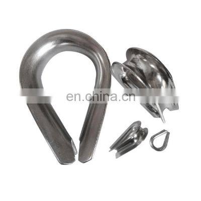 High Quality Hot Dip Galvanized Stainless Steel 304 316 Cable Wire Rope Thimble photo-2