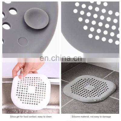 Hair Filter Sink Anti-blocking Strainer Bathtub Shower Floor Drain Stopper Silicone Kitchen Deodorant Plug Bathroom Accessories photo-2
