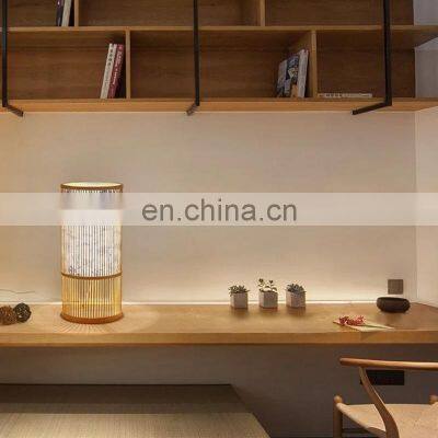 New Design Classical Japanese Bamboo Table Lamp Natural Bedroom Decorative Room Vietnam Manufacturer photo-4