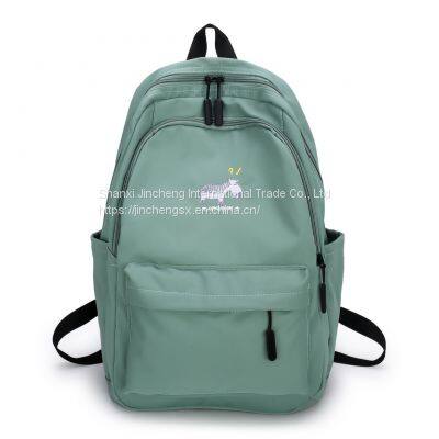 College Students backpacks Waterproof backpack with breathable fabric smooth zipper