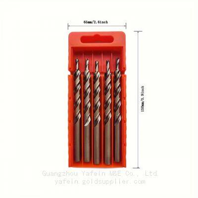 5pcs Customized HSS Step Drill 6542 High Speed Steel Step Drill 9mm to 4.5mm Step Drill With 2nd Level Straight Shank for Stainless Steel, Aluminum Alloy, Wood Screws and Countersink Drill Bits. 5pcs for Deal, Customized 300pcs for Deal photo-3