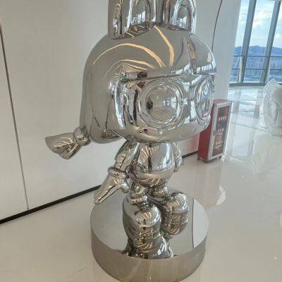 Shaped stainless steel sculpture