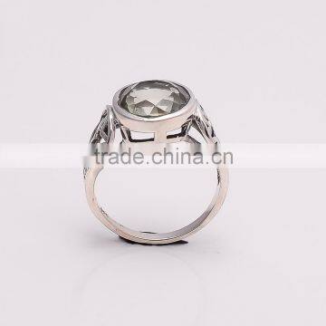 GREEN AMETHYST RING ,925 Sterling Silver Jewelry Wholesale,WHOLESALE SILVER JEWELRY,SILVER EXPORTER,SILVER JEWELRY FROM INDIA photo-3