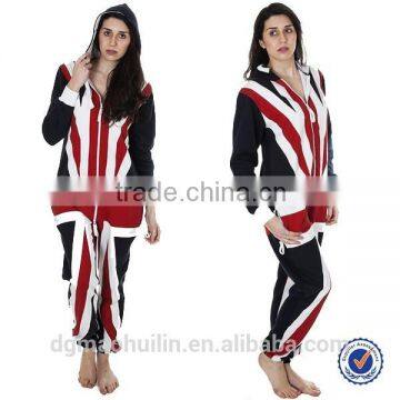 Fashions Adults Man And Women Onesie American Flag Print Jumpsuit