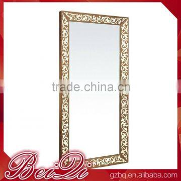 Wolesale barber supplies carving framed tray makeup salon decoration deep wall mirror