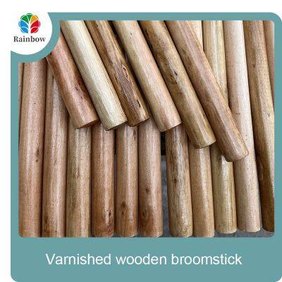 Broom Sticks Plastic Dustpan Material and Plastic Broomstick Material Varnishing Wooden Broom Handles