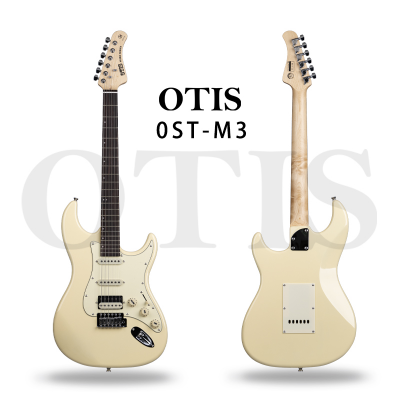 OEM/ODM Musical Instruments OTIS 0ST-M3 Yellow Electric Guitar (Canadian Maple Neck, Poplar Body, S-S-H Alnico Pickup)