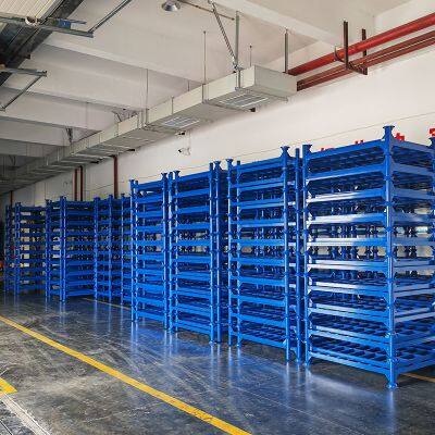 Multi-Purpose Stackable Plastic Storage Bins for Warehouse and Farm Applications