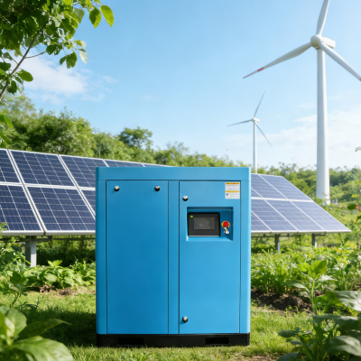 Oil-Free Water-Lubricated PM VFD Screw Compressor with Remote Monitoring and PLC Control