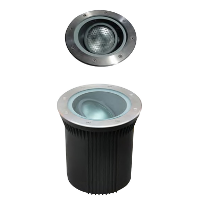 Lumière enterrée en aluminium | Lumière enterrée WD-M019 | Couverture en acier inoxydable | IP67 | CDM-T G12