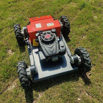 Commercial Industrial Gasoline Lawn Mower Wheeled Single Cylinder Cordless Remote Control Small Vigorun