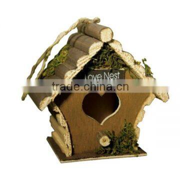 Antique Solid Wooden Bird House of Paulownia photo-3