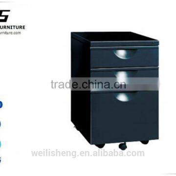 Steel Movable Cabinet with Three Drawers for Office Screen