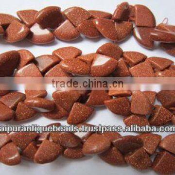 SUNSTONE FANCY SHAPE BEADS GEMSTONE