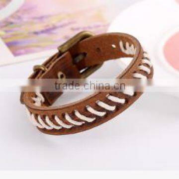 Custom High Quality Fashion Mens Leather Bracelet/charm Bracelet Jewelry photo-2