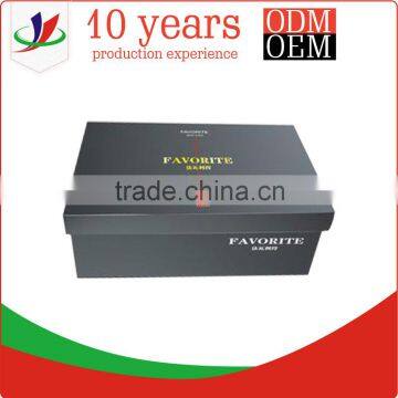 Chinese Factory Black Cardboard Shoe Box photo-4