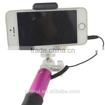 2016 Innovative Wired Control Selfie Stick With Colorful Cable for Smartphone photo-4