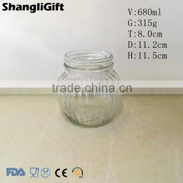 680ml Glass Pickled Food Jar Safe Storage Jar