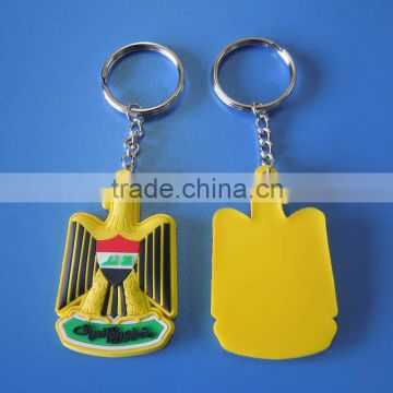 UAE national day keychain soft pvc eagle keyring