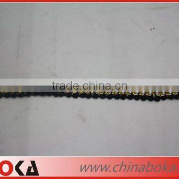 Fashion Garment Lace Trim With Metal and Beads