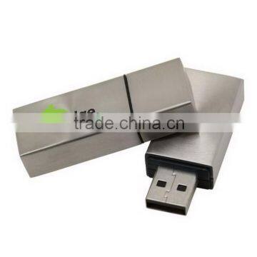 Silver/Gold Square Metal USB Flash Drive Custom Logo 8gb