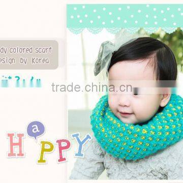Fashion Boys Girls Autumn Winter Acrylic Knitted Circle Loop Baby Kids Neck Scarf photo-3