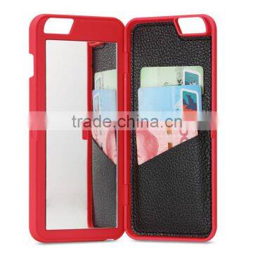 Mirror for iphone 6 case ,for card slots iphone 6s case, Scratch-Resistant for iphone 6 Plus case