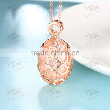 18 k plating nacklace hollow water drop necklace for female