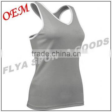 2016 athletic high quality professional gym wear for women running singlet